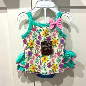 Matilda Jane Tank and Ruffle Bottom. New with tags. Baby size 3-6 month.